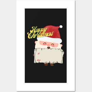 Happy Christmas labels - stickers Posters and Art